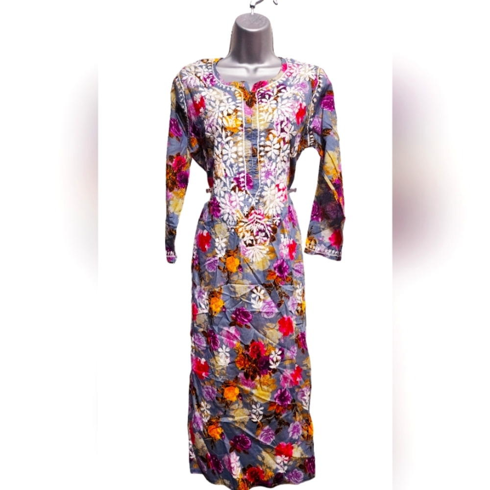 Asta Selections - Hand Embroidered Cotton Kurta